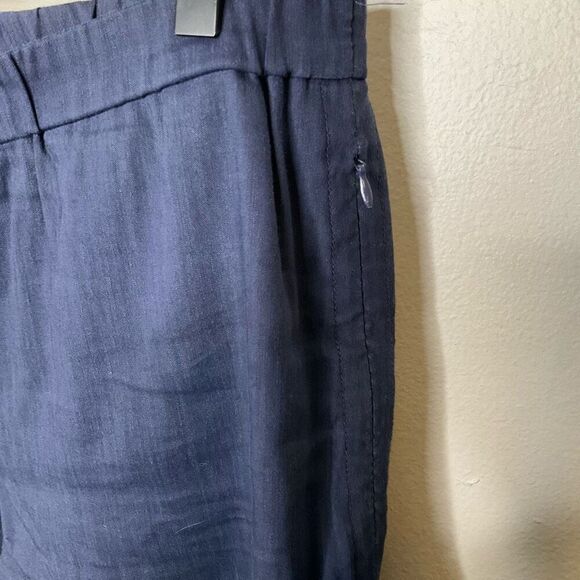 Theory Linen Blend Basic Pull On Pant - Picture 4 of 6